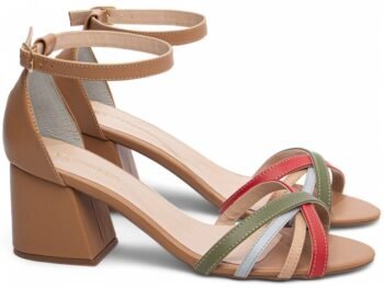 Sandália Salto Bloco Grosso Baixo Especial AVS AR200-05G_AR