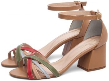 Sandália Salto Bloco Grosso Baixo Especial AVS AR200-05G_AR