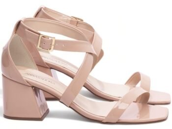 Sandália Salto Bloco Grosso Baixo Numeração Especial Tamanho Grande AVS