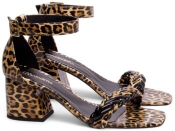 Sandália Salto Bloco Grosso Baixo Tamanho Grande AVS 4000-17M_AR