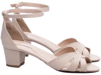 Sandália Salto Bloco Grosso Baixo Tamanho Grande AVS 7050-125C_AR