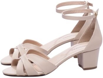 Sandália Salto Bloco Grosso Baixo Tamanho Grande AVS 7050-125C_AR