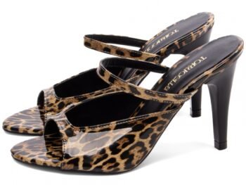 Sandália Tamanco Feminino Salto Fino Estampado AVS 301.35A