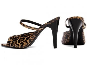 Sandália Tamanco Feminino Salto Fino Estampado AVS 301.35A