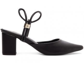 Sapato Scarpin Saltinho Baixo Bico Fino Preto Torricella AVS 600.06A