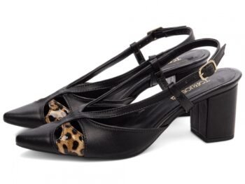 Sapato Scarpin Salto Baixo Fino Preto Torricella AVS 600.07A