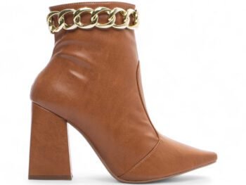 Bota Bico Fino Cano Médio Salto Grosso