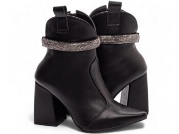 Bota Bico Fino Cano Médio Salto Grosso Torricella AVS 67070A