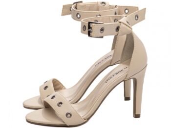 Sandália Feminina Salto Alto Fino Ilhós Torricella AVS 300.36B