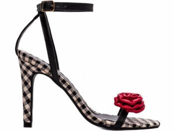 Sandália Feminina Salto Alto Fino Xadrez Torricella AVS 300.96A