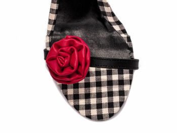 Sandália Feminina Salto Alto Fino Xadrez Torricella AVS 300.96A