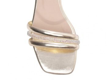 Sandália Feminina Salto Baixo Ouro Torricella AVS 1.003D