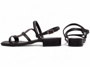 Sandália Feminina Salto Baixo preto Torricella AVS 1.005A