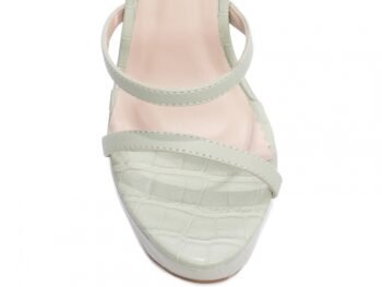 Sandália Meia Pata Feminina Salto Fino Verde AVS 1.204D