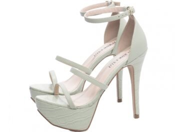 Sandália Meia Pata Feminina Salto Fino Verde AVS 1.204D