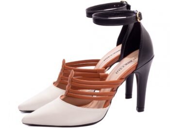 Sandália Scarpin Bege Madrinha Sapato Salto Médio Torricella AVS 66082J