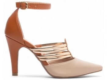 Sandália Scarpin Bege Noiva Sapato Salto Torricella AVS 66082D