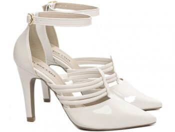 Sandália Scarpin Off White Noiva Sapato Torricella AVS 66082H