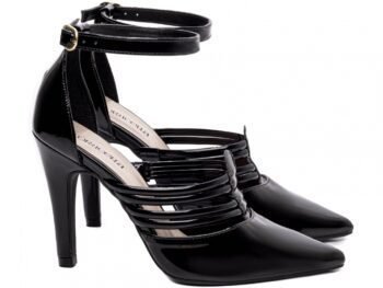 Sandália Scarpin Preto Madrinha Sapato Salto Torricella AVS 66082F
