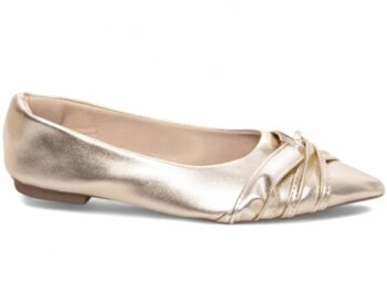 Sapatilha Feminina Bico Fino Ouro Ligth Torricella AVS 147A