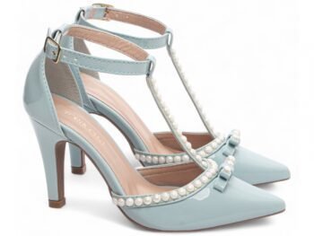 Sapato Scarpin Azul Salto Alto Fino Torricella AVS 66058D