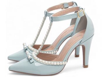 Sapato Scarpin Azul Salto Alto Fino Torricella AVS 66058D