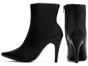 Bota Cano Curto Salto Fino Alto Preto Torricella AVS 65-17A