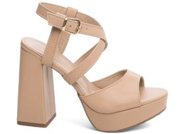 Sandália Meia Pata Feminina Salto alto grosso Torricella AVS K1003B