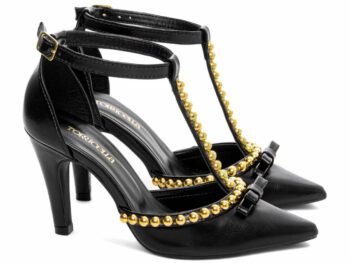 Sapato Scarpin Salto Alto Bico Fino Preto Torricella AVS 66080A