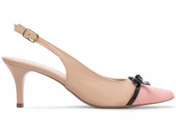 Sapato Scarpin Salto Fino Médio Laço Verniz Preto Torricella AVS 600.19C