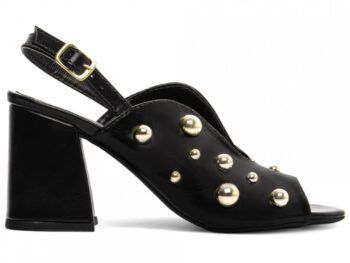 Sandália Ankle Boot Feminina Salto Bloco Grosso Preto Torricella AVS 778A