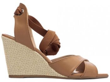 Sandália Plataforma de Cunha Anabela Caramelo Torricella AVS 4072B