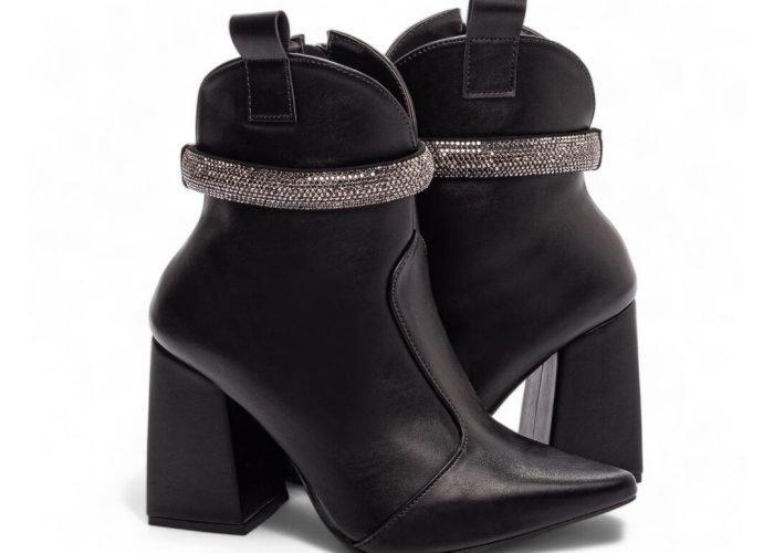 Bota Bico Fino Cano Médio Salto Grosso Torricella AVS 67070A