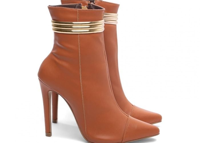 Bota Bico Fino Salto 12 Cano Médio Torricella AVS 80014B