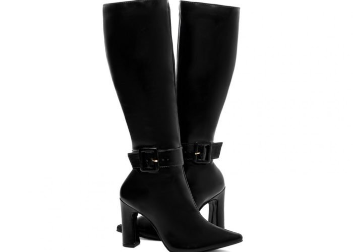 Bota Bico Fino Salto Alto Cano Longo Torricella AVS 67096A