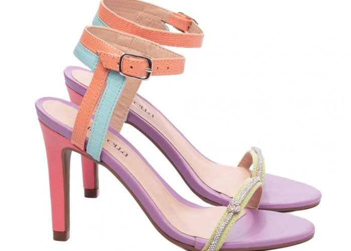 Sandália Feminina Salto Alto Fino Roxo Torricella AVS 301.01A