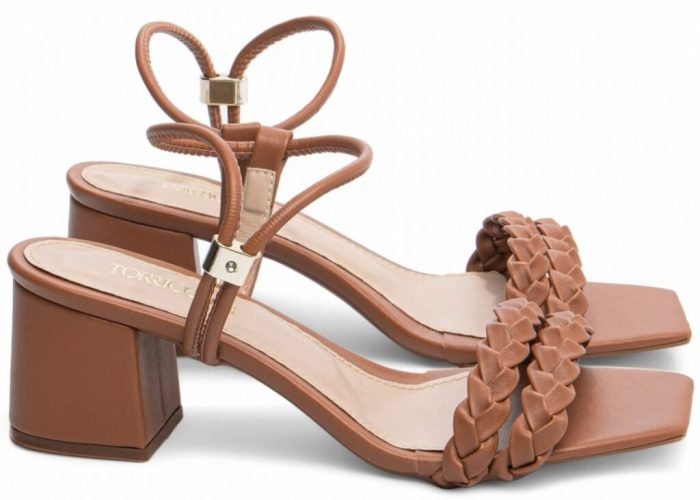 Sandália Feminina Salto Baixo Caramelo Torricella AVS 457.004.104E