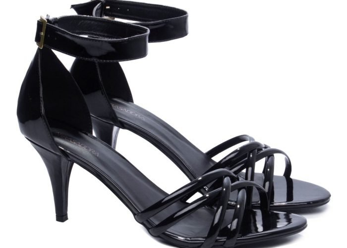 Sandália Feminina Salto Baixo Preto Torricella AVS 4000-73A_AR