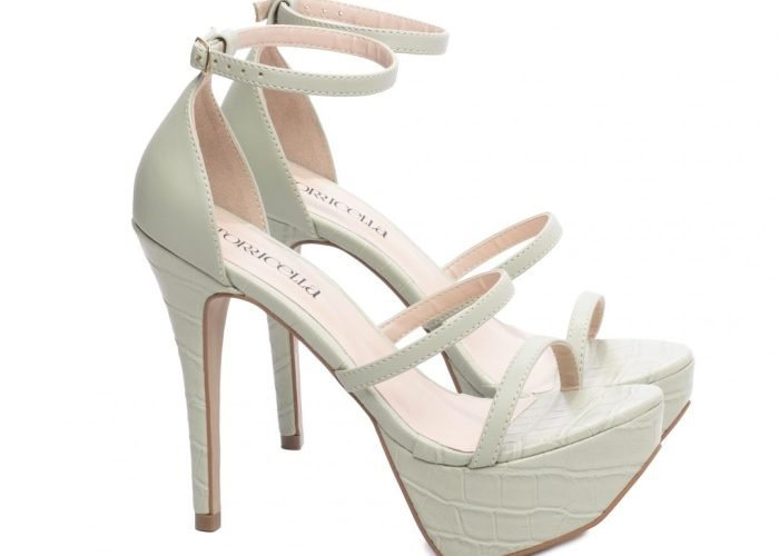 Sandália Meia Pata Feminina Salto Fino Verde AVS 1.204D