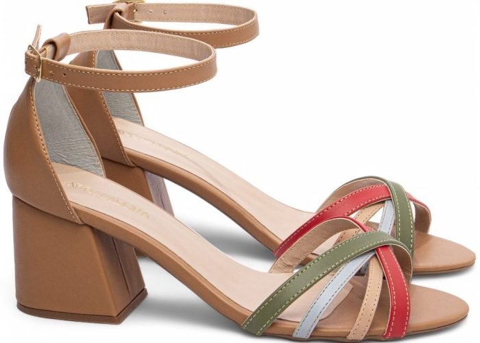 Sandália Salto Bloco Grosso Baixo Especial AVS AR200-05G_AR