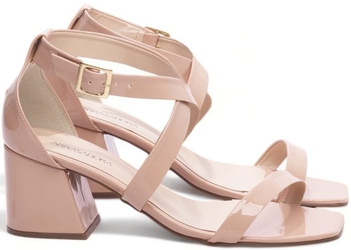 Sandália Salto Bloco Grosso Baixo Numeração Especial Tamanho Grande AVS