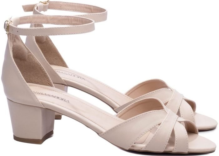 Sandália Salto Bloco Grosso Baixo Tamanho Grande AVS 7050-125C_AR