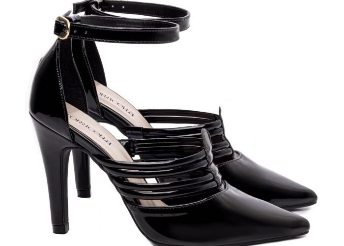 Sandália Scarpin Preto Madrinha Sapato Salto Torricella AVS 66082F