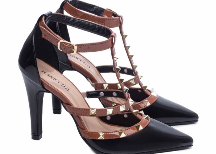 Sapato Scarpin Feminino Preto Salto Alto Fino AVS 65054G